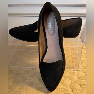 Women's Classic Faux Suede Comfortable Pointed Toe Slip-on Loafer Flats